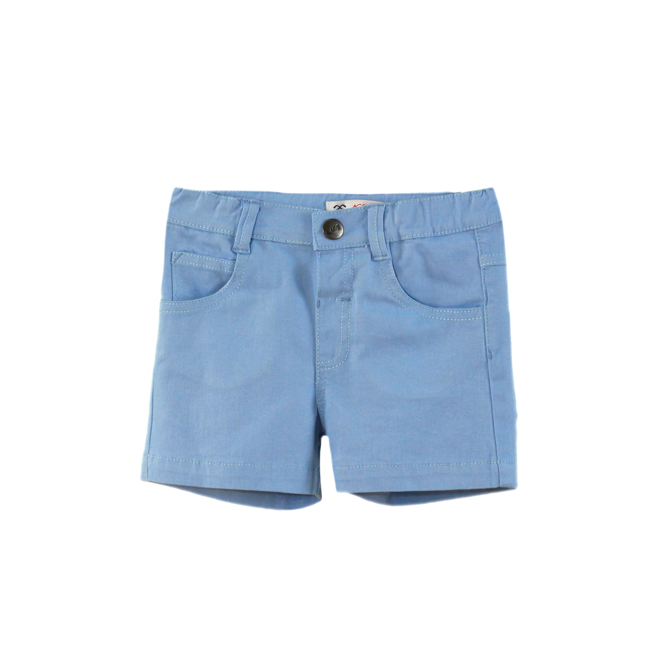 Conjunto Polo Blanco/Azul+Pantalón Corto Azul Nelblu - Imagen 3