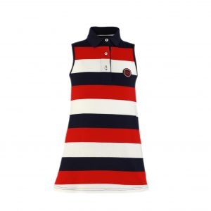 Vestido Rayas Blanco/Marino/Rojo Nelblu 1400/V