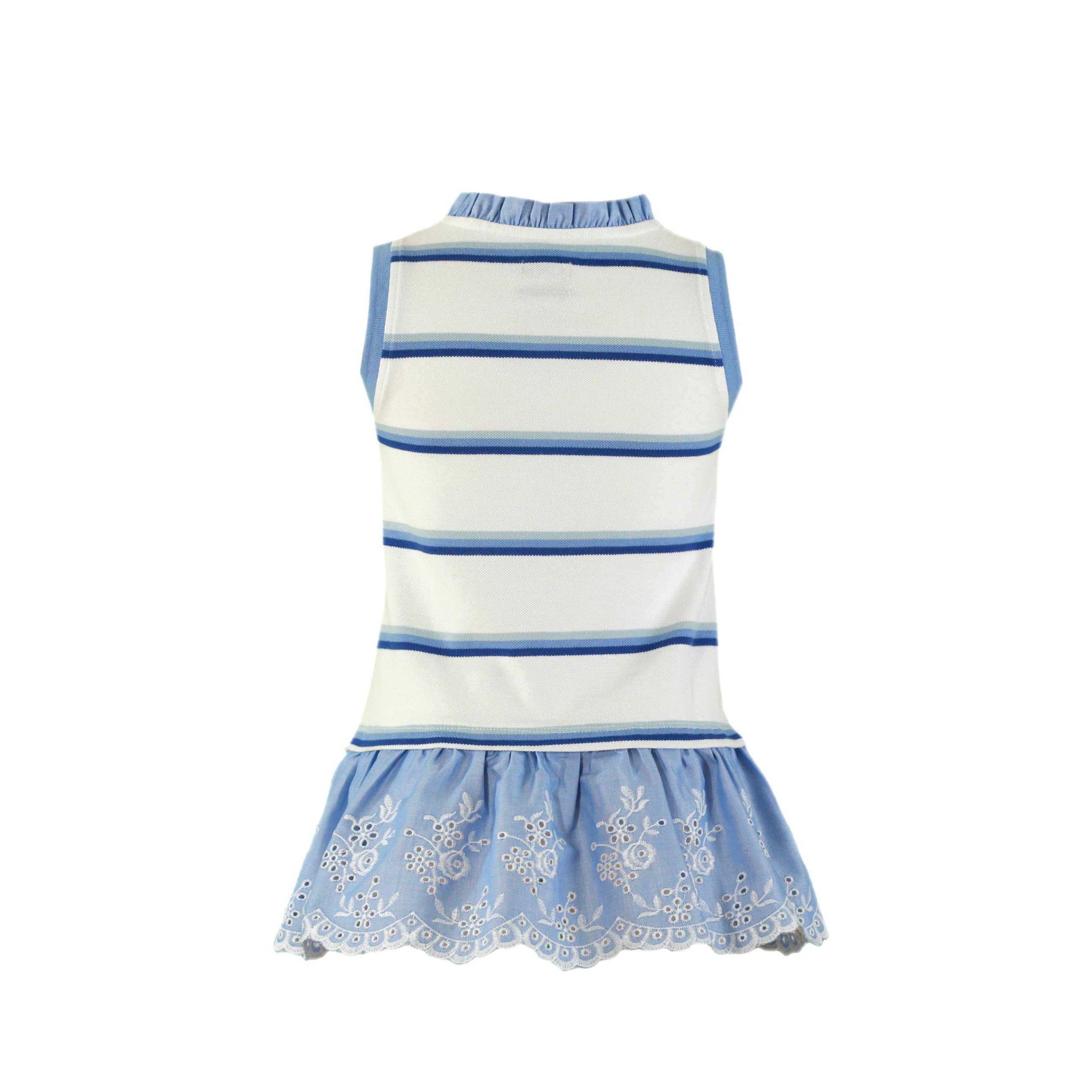 Vestido Blanco/Azul Nelblu 1411/V - Imagen 2