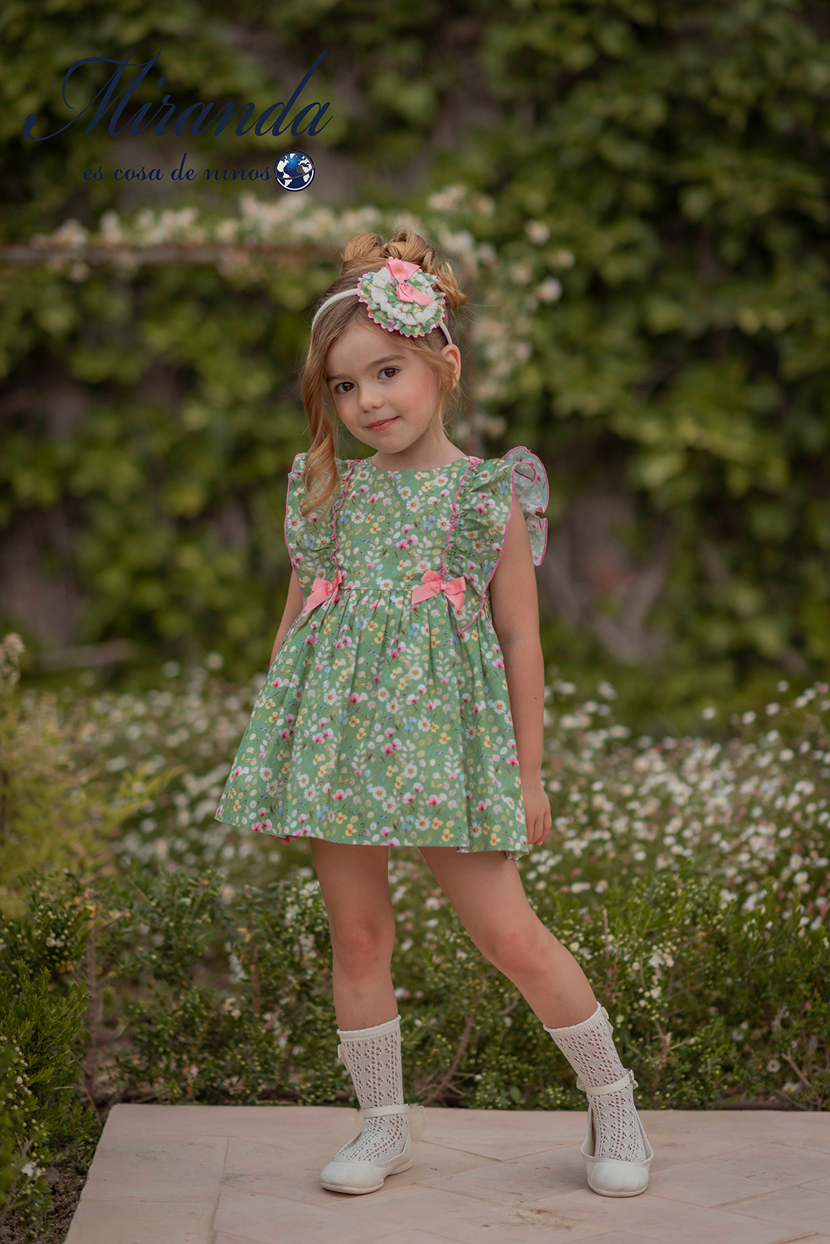 Vestido Niña Miranda Flores 0262/V - Imagen 4