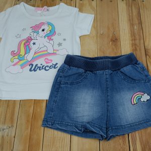 Conjunto Algodón Unicornio