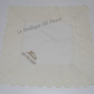 Pañuelo Bautismo crudo