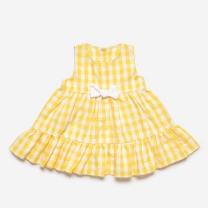 Vestido Niña 2 Volantes Cuadros Juliana J7129