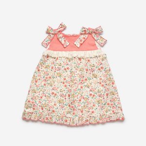 Vestido Niña Enterizo Tela Florecitas Juliana J7132