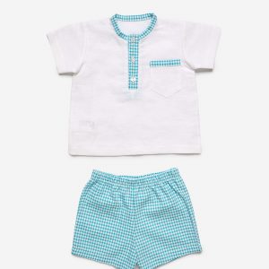 Conjunto Camisa Niño Vichy Bolsillo Juliana J7172