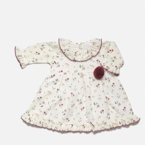 Vestido Enterizo Niña Tela Setas Juliana J8174