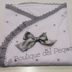 Arrullo personalizado bodoques gris