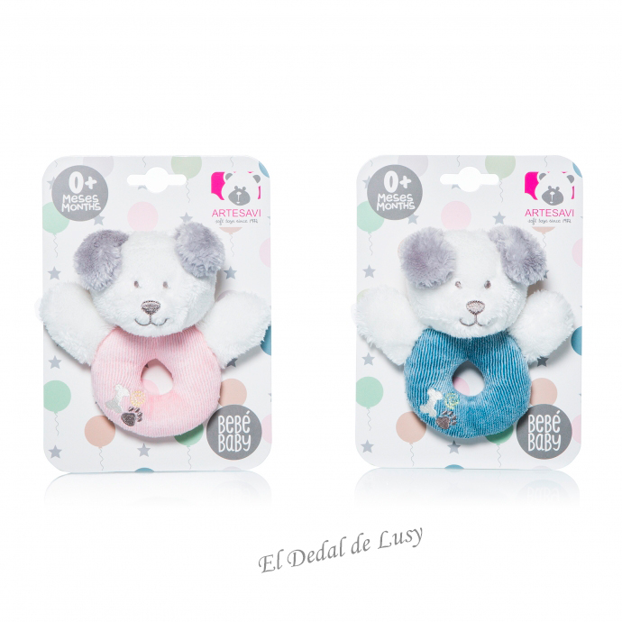 Sonajero Mordedor Circular Perrito Tomy 12cm