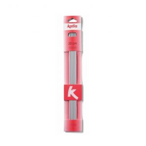 Agujas doble punta aluminio 20 cm Katia