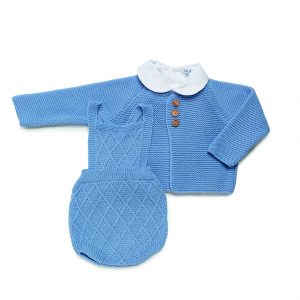 Conjunto 3 Piezas Bebé Peto Punto Juliana 24603