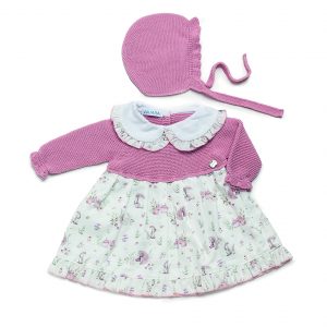 Vestido Niña Cuerpo Punto Tela Animalitos Juliana 24634