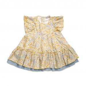 Vestido Niña 2 Volantes Florecitas Juliana 25131