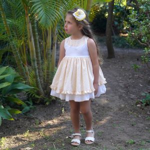 Vestido Niña Flores Amarillas Dbb Collection 23402